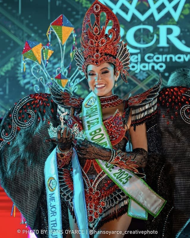 Stephany de la Cruz, Reina del Bombonaje 2025, barrio Amaringo